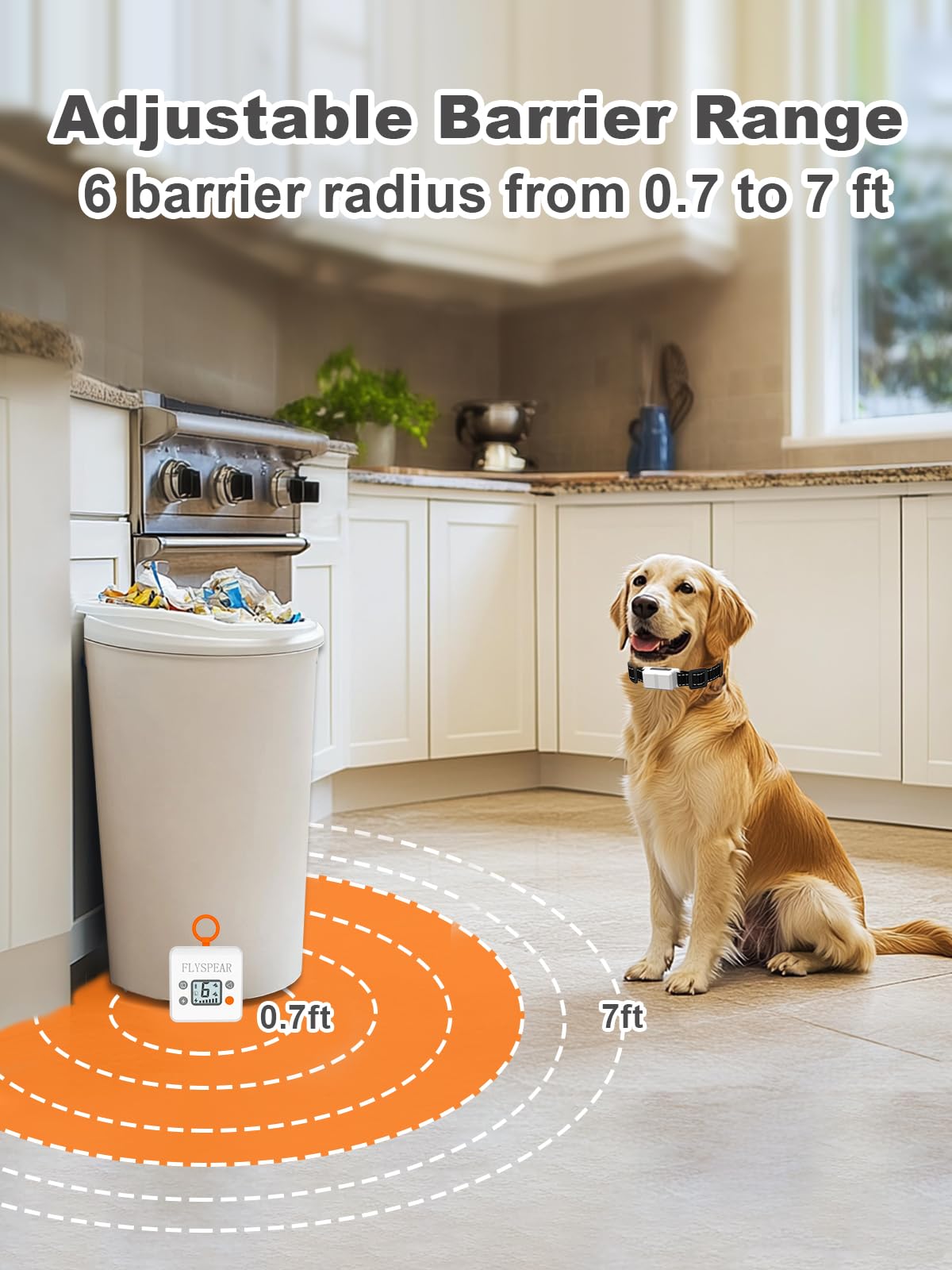 Wireless Pet Barrier with 2 Transmitters E895