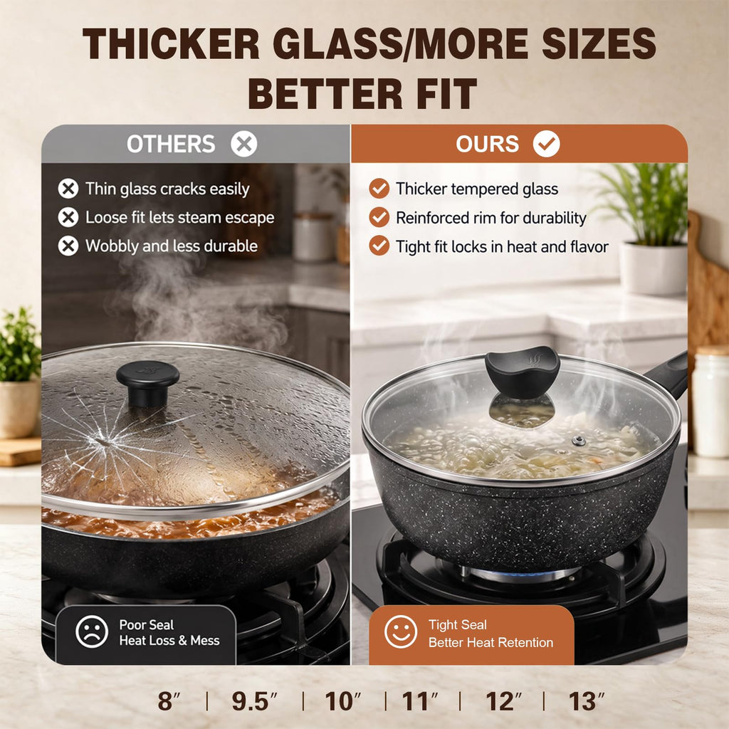 10 Inch Tempered Glass Pan Lid G200016