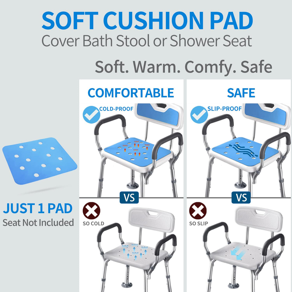 Waterproof Non Slip Soft Foam Shower Bench Cushion E70737