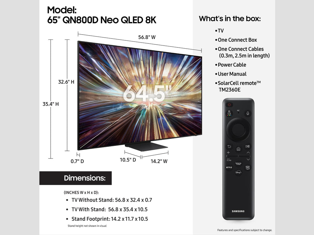 65-Inch QLED 8K Mini LED Smart TV X652