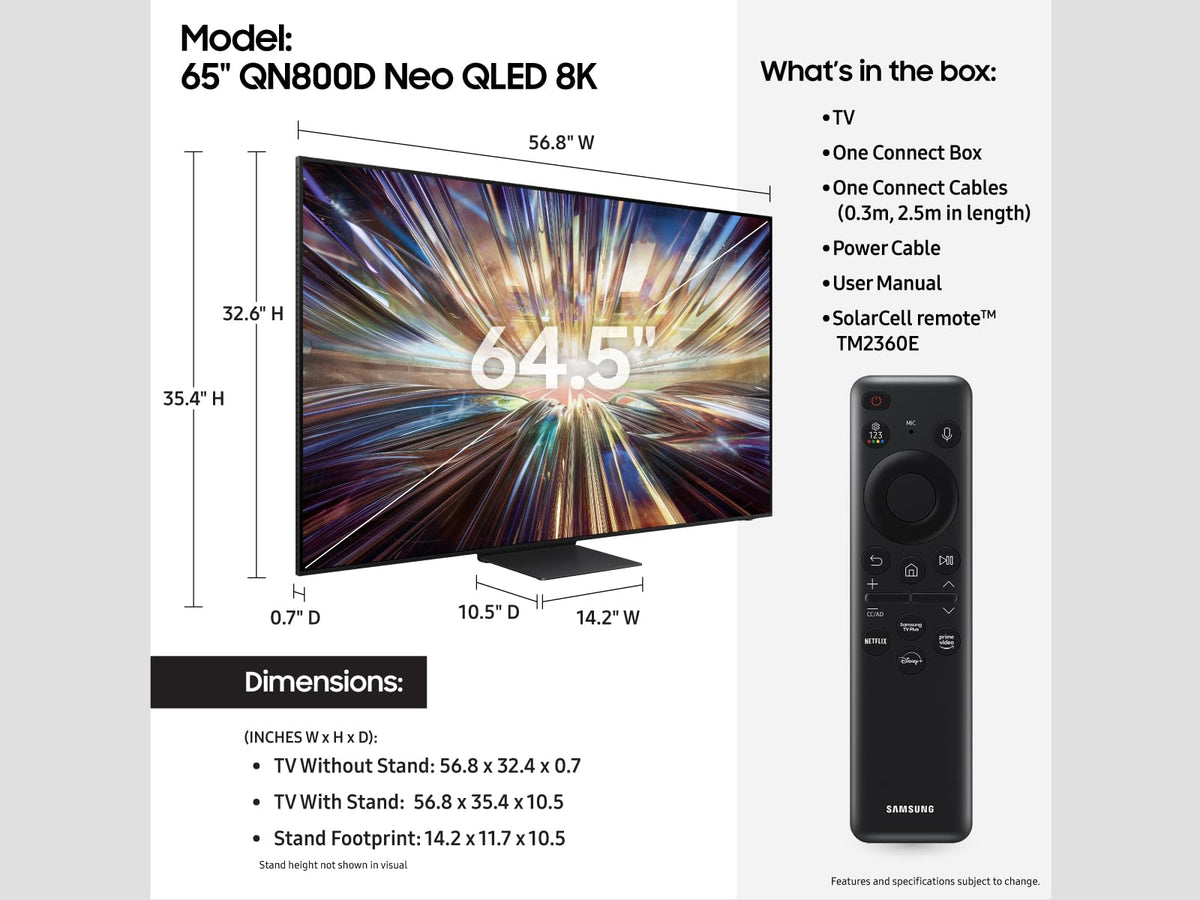65-Inch QLED 8K Mini LED Smart TV X652