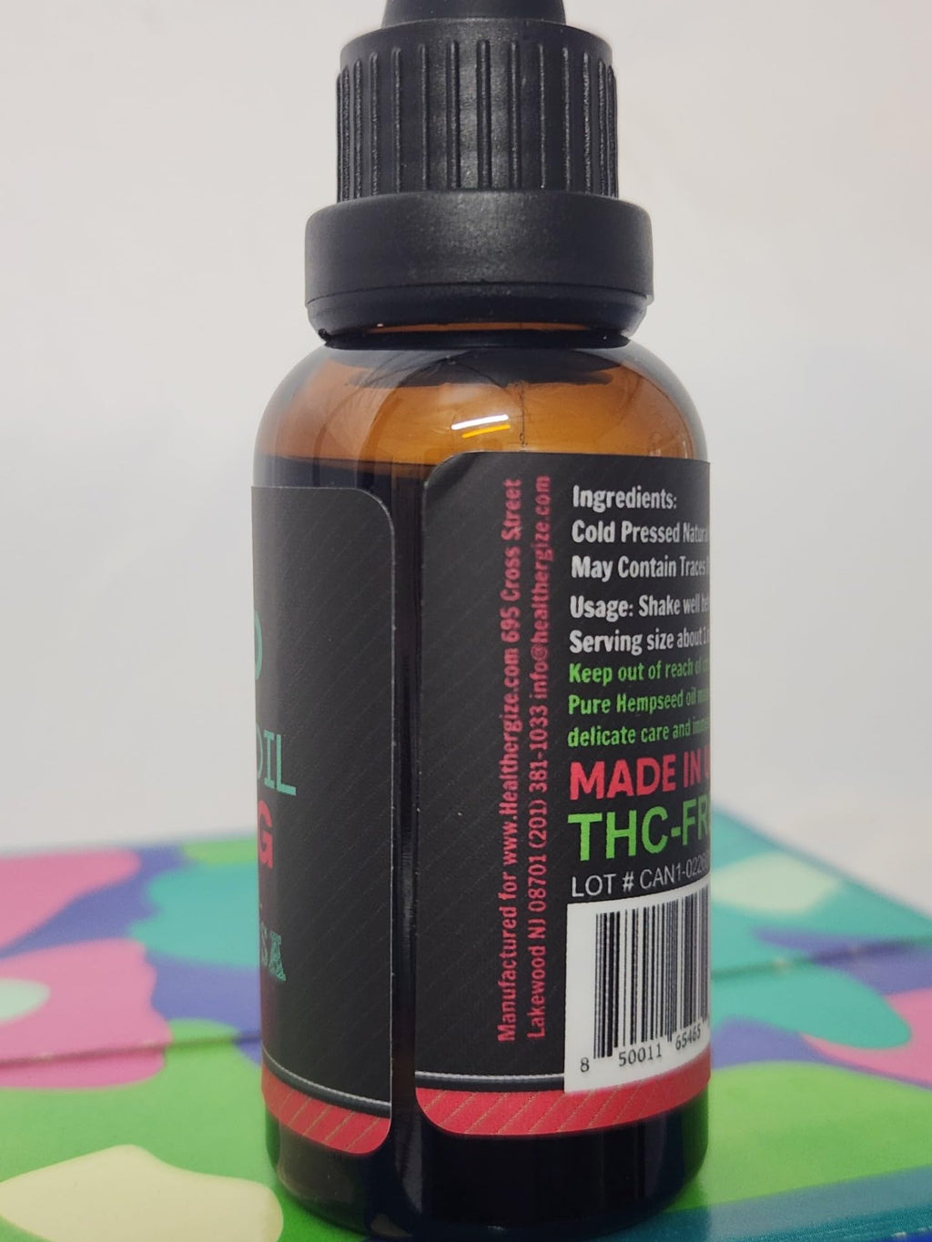 Hemp Oil Drops 5 Pack Cold Pressed Vegan G737