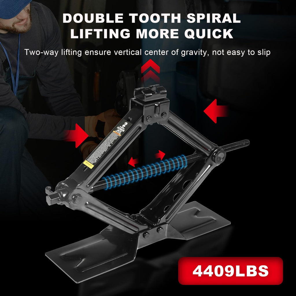 2 Ton Scissor Car Jack with Lug Wrench K18135