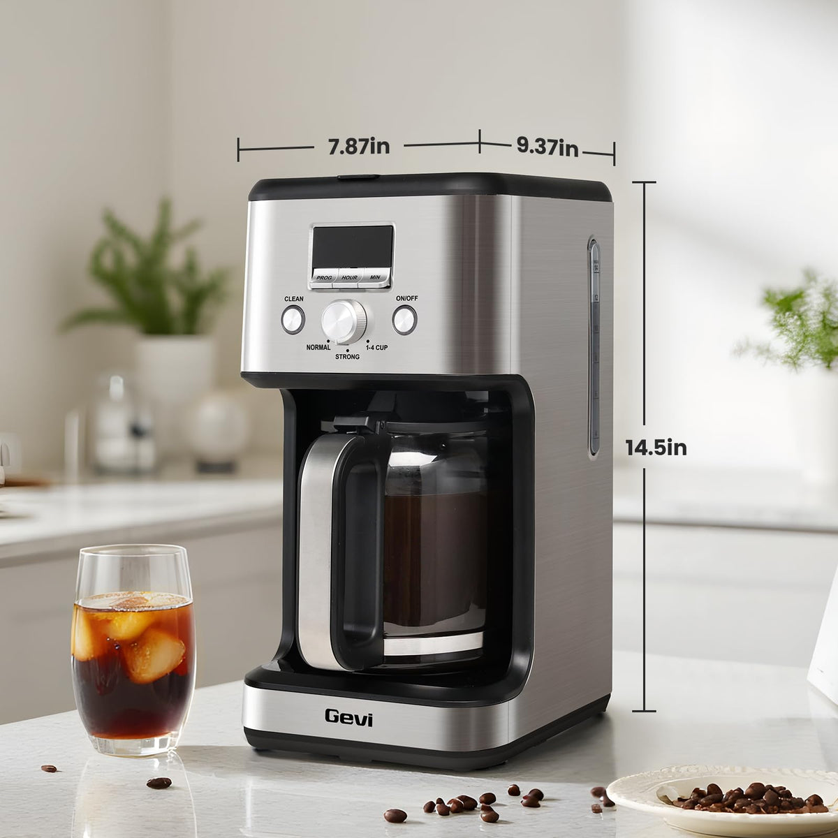 14 Cup Programmable Drip Coffee Maker with Glass Carafe X99620
