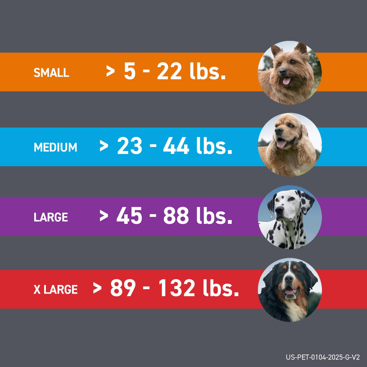 Flea & Tick Treatment for Large Dogs 41-80 lbs Count of 3 K589