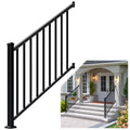 Aluminum Stair Railing Kit, 42 in x 4 ft Black J534