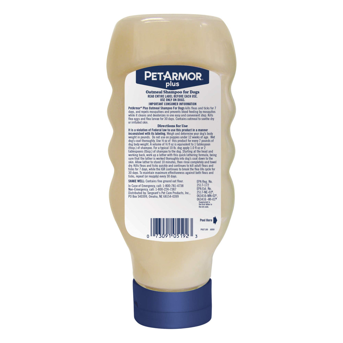 Oatmeal Flea & Tick Shampoo Dogs 18oz K19517