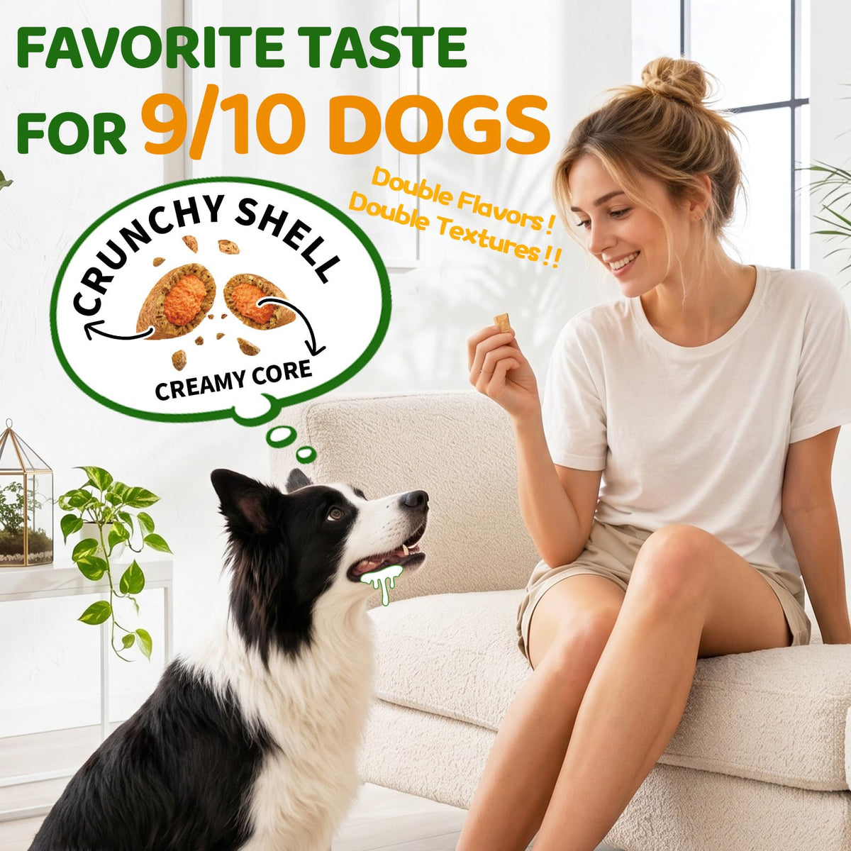 Flea and Tick Prevention for Dogs Chewables with Multivitamins, 500ct W21853