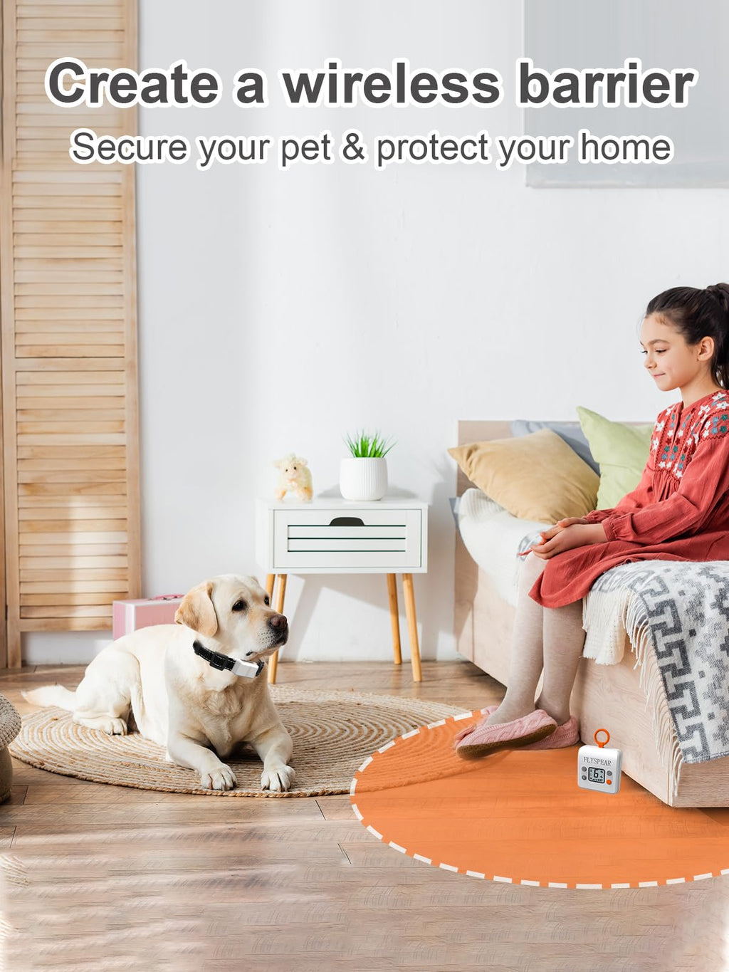 Wireless Pet Barrier with 2 Transmitters E895