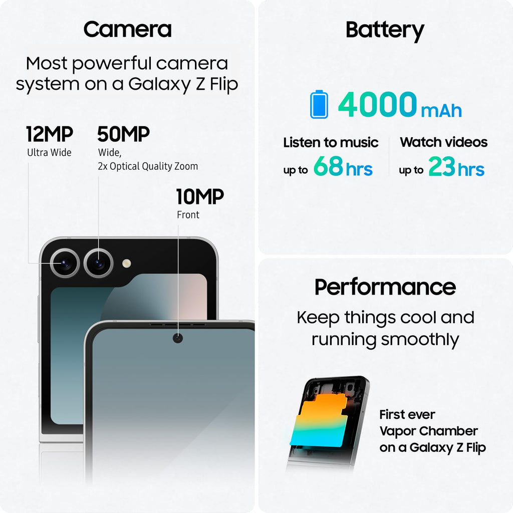 Galaxy Z Flip 6 256GB Blue Smartphone V609538
