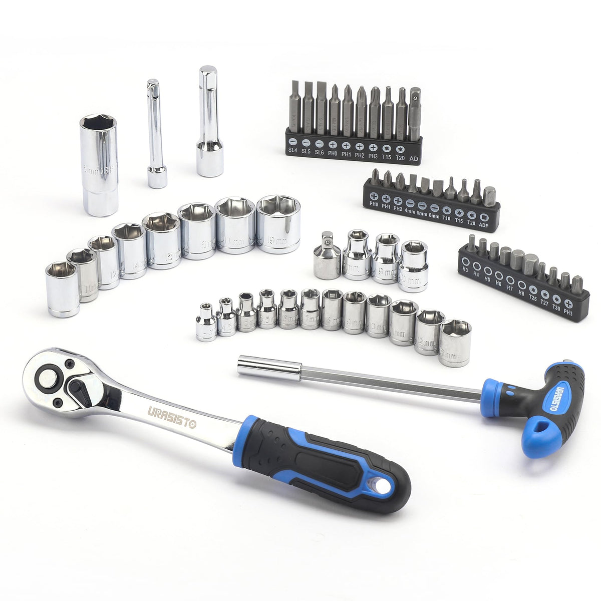 168-Piece Socket Wrench Hand Tool Kit with Toolbox R942276