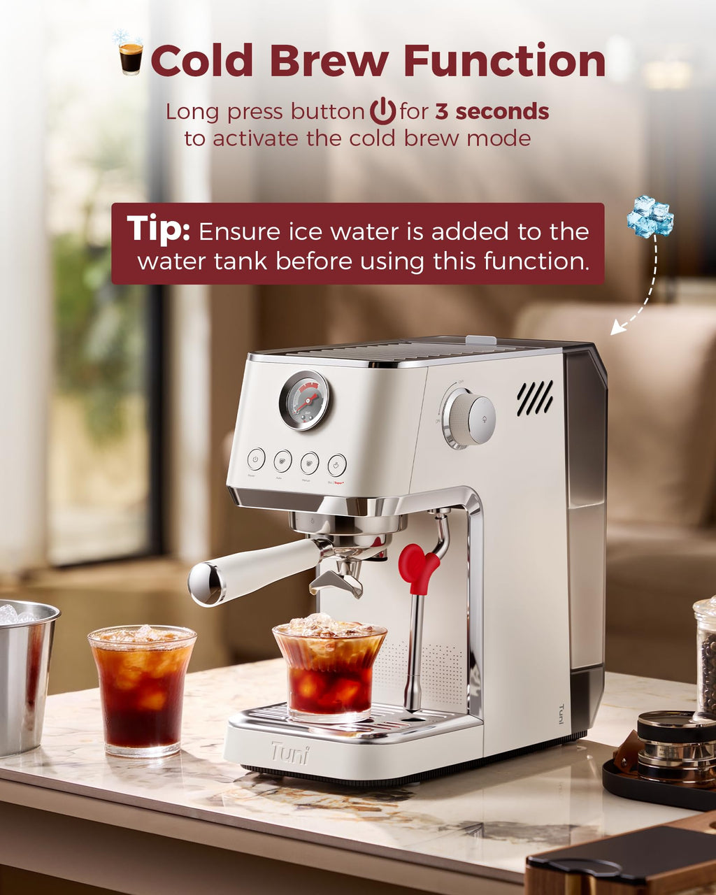 Espresso Machine with Conical Burr Coffee Grinder K4931