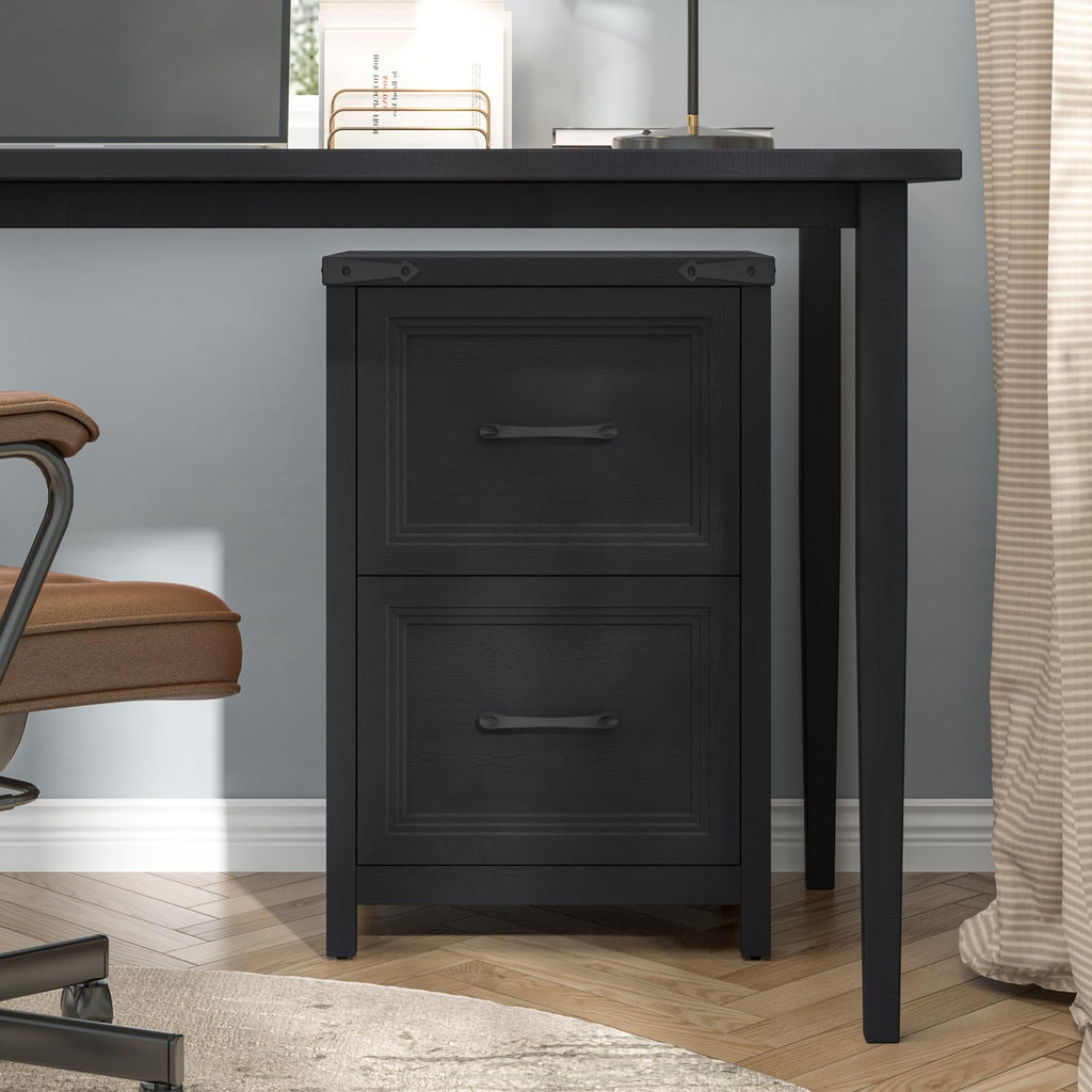 2 Drawer Wood File Cabinet B33245