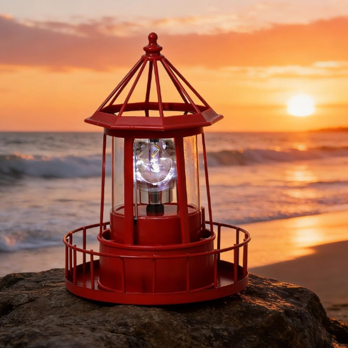 Solar Lighthouse Lamp H7465