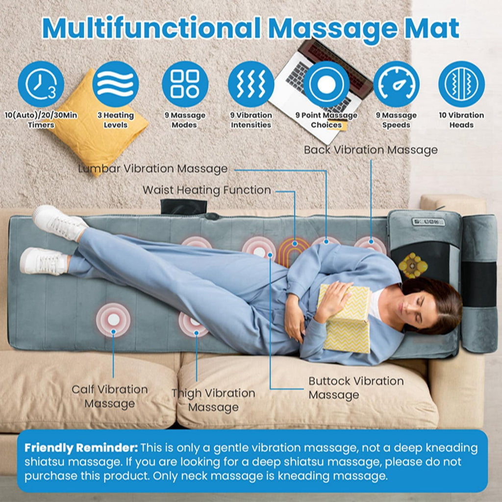 Full Body Massage Mat with Heat A104