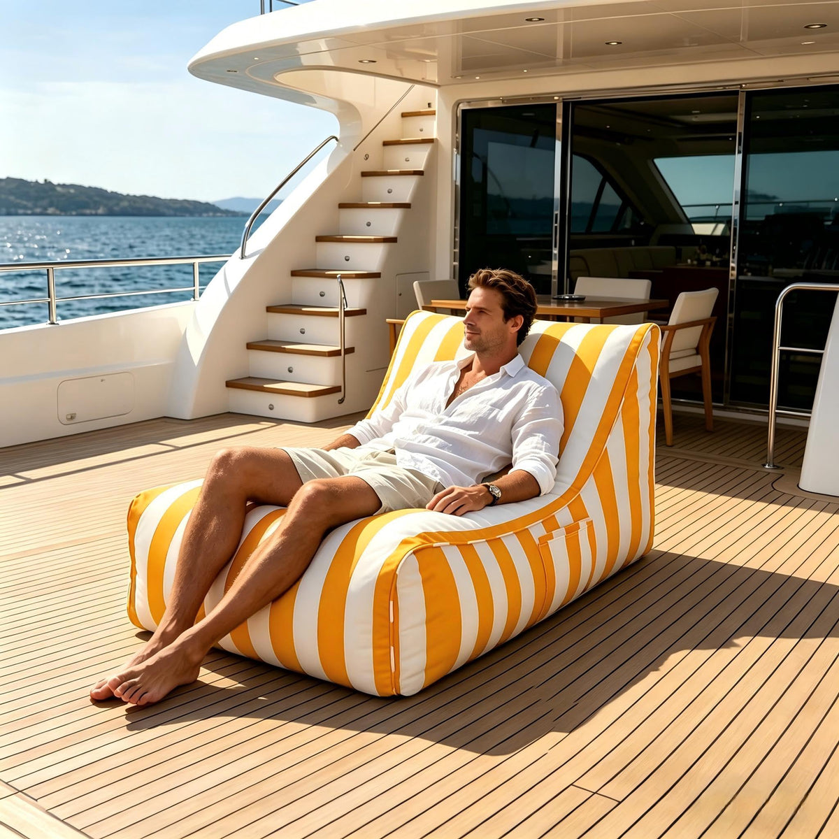 Yellow Memory Foam Bean Bag Chair S788