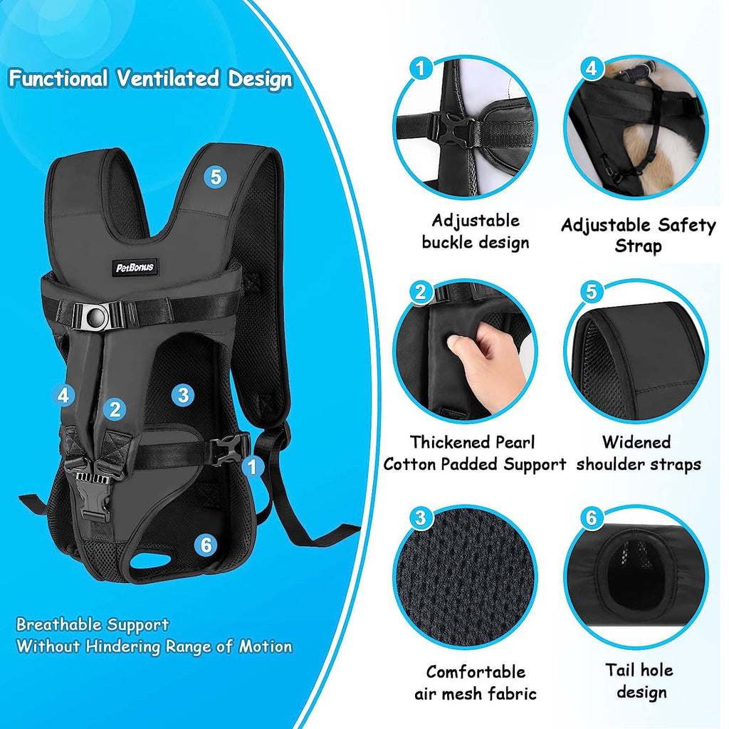 Adjustable Legs Out Dog Carrier Backpack X416183