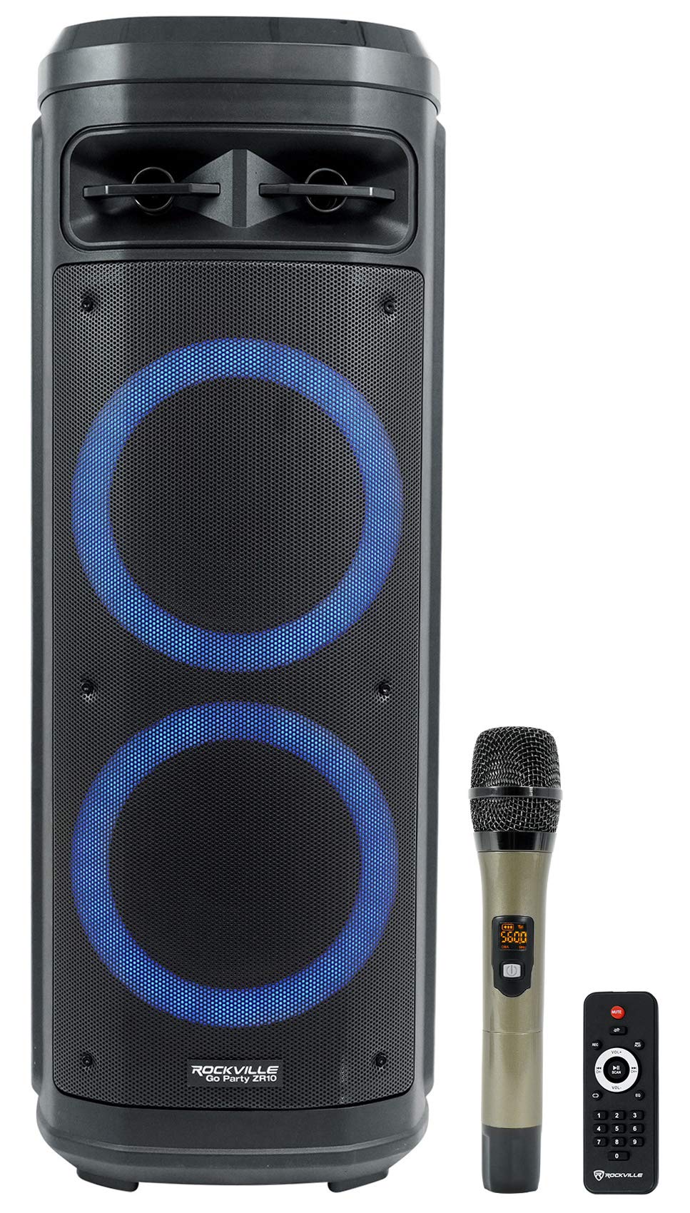 Dual 10" Wireless LED Bluetooth Speaker 2-Pack S6085