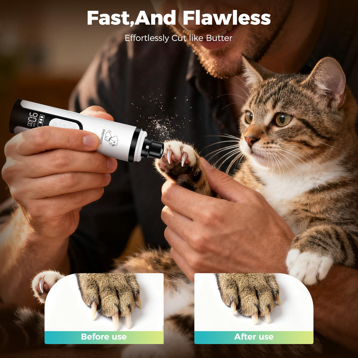 Silent Cordless Dog Nail Grinder P57553