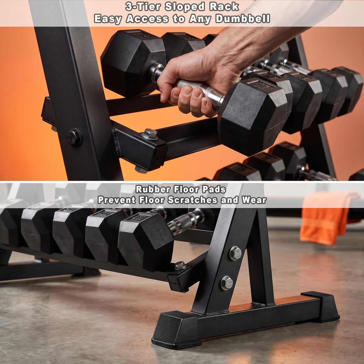 Dumbbell Set with Rack X7680