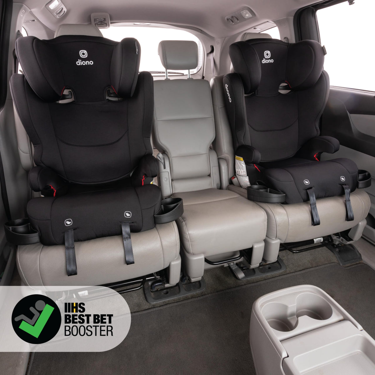 2-in-1 Belt Positioning Booster Seat, Black N627