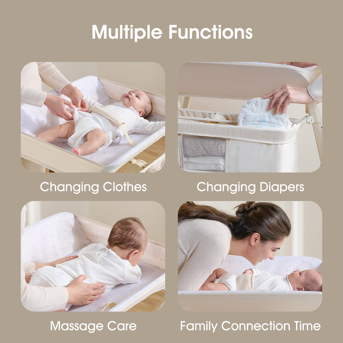 Portable Foldable Baby Changing Table on Wheels I131