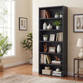 Black 6 Tier Adjustable Bookshelf A260977