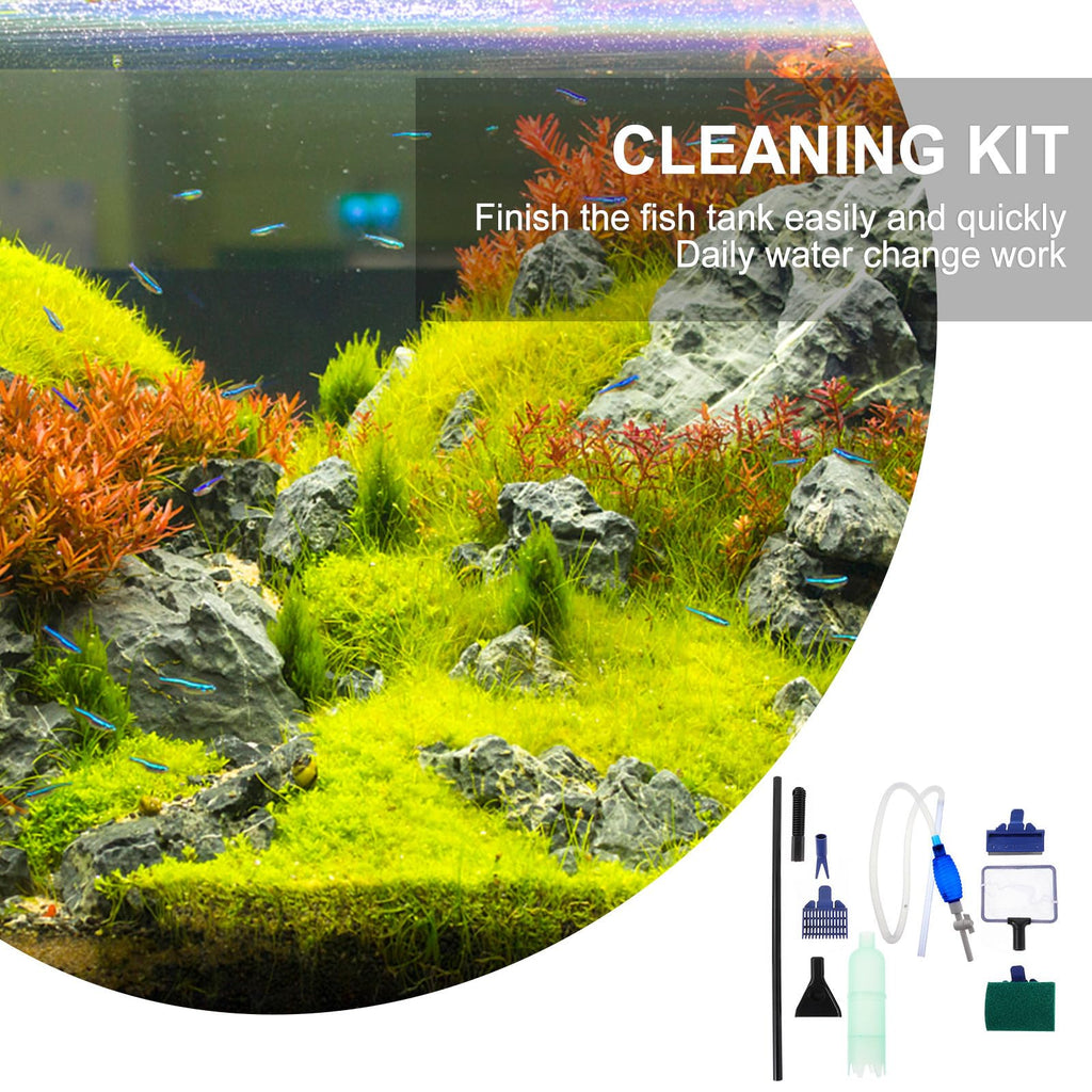 Aquarium Cleaning Tool Set with Hose and Airbag Q750