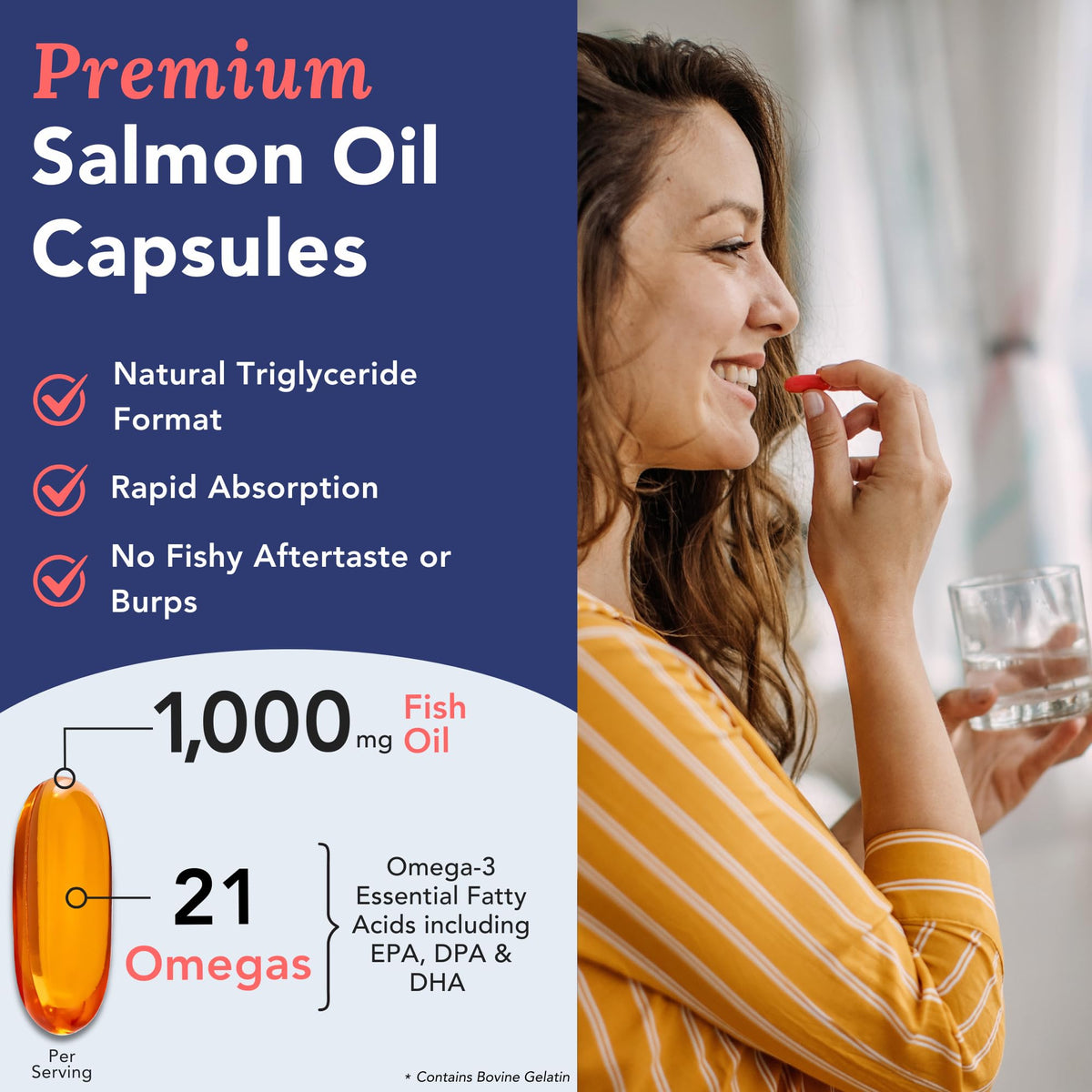 Omega 3 Fish Oil 1000mg 90 Capsules E2360