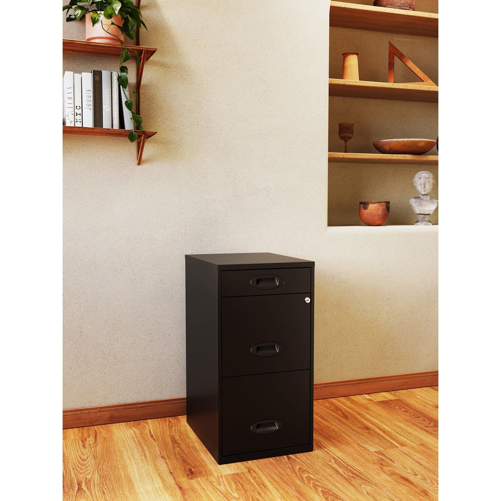 Black 3-Drawer Vertical File Cabinet B2238