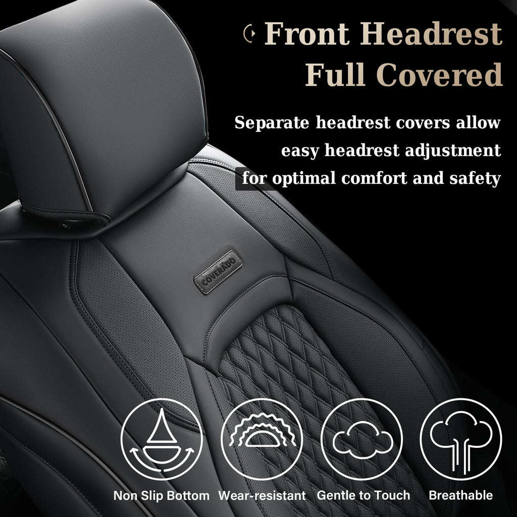 Waterproof Faux Leather Full Coverage Seat Covers P1365