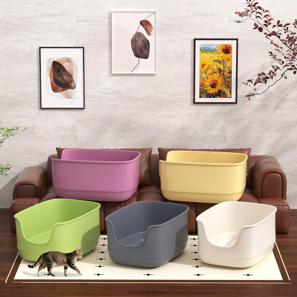 Large High Sided Anti-Splashing Cat Litter Box D246