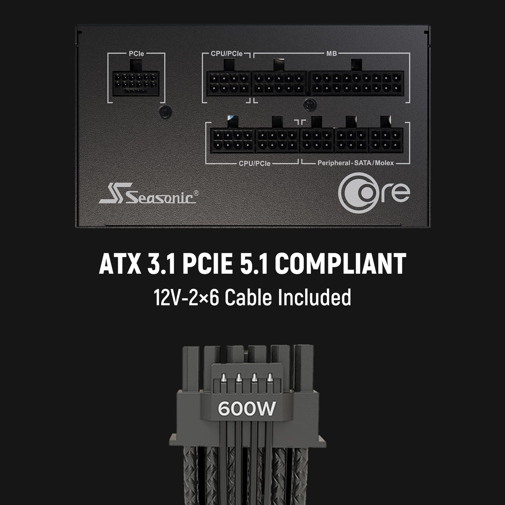 850W ATX 3.1 PCIe 5.1 Power Supply X227510