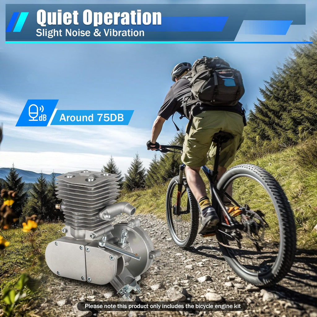 2-Stroke 100cc Bicycle Engine Kit with 44 Tooth Sprocket X155