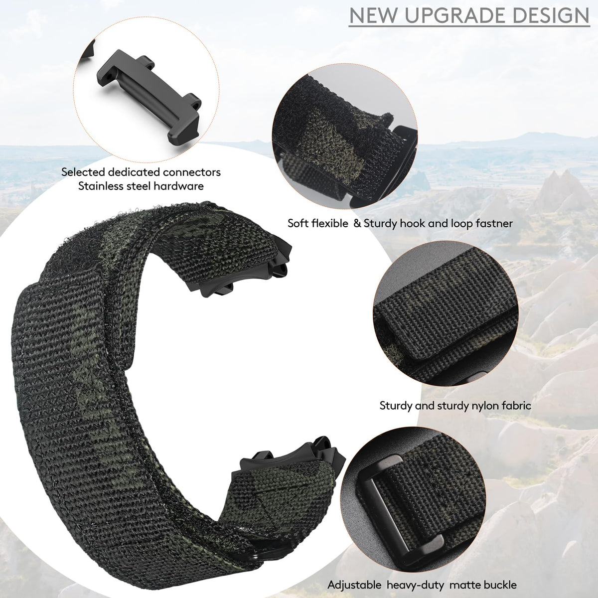 Watch Bands Compatible with Amazfit T-Rex 3 and T-Rex 3 Pro (48mm) C354
