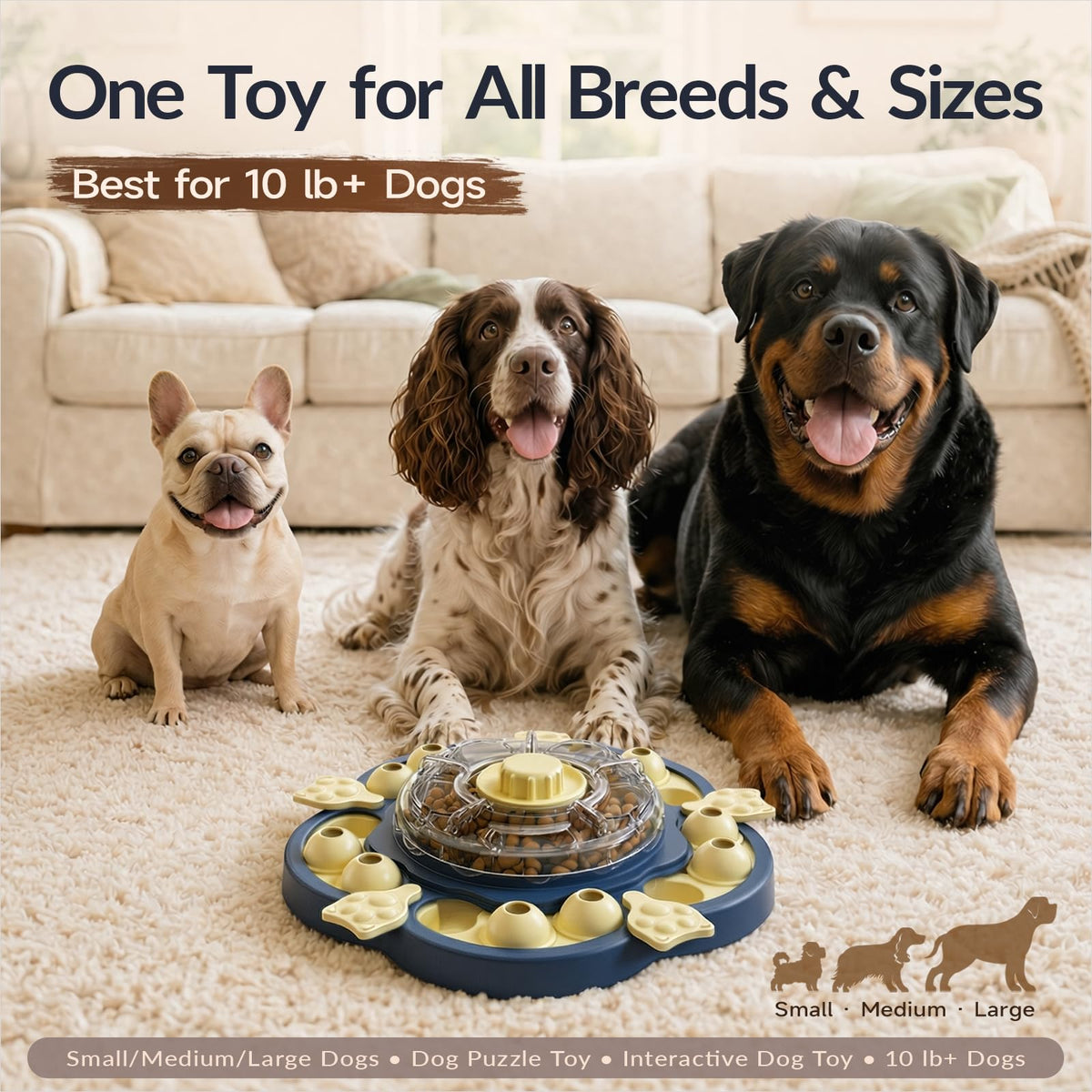 3-Level Dog Puzzle Toy Treat Dispenser L821041