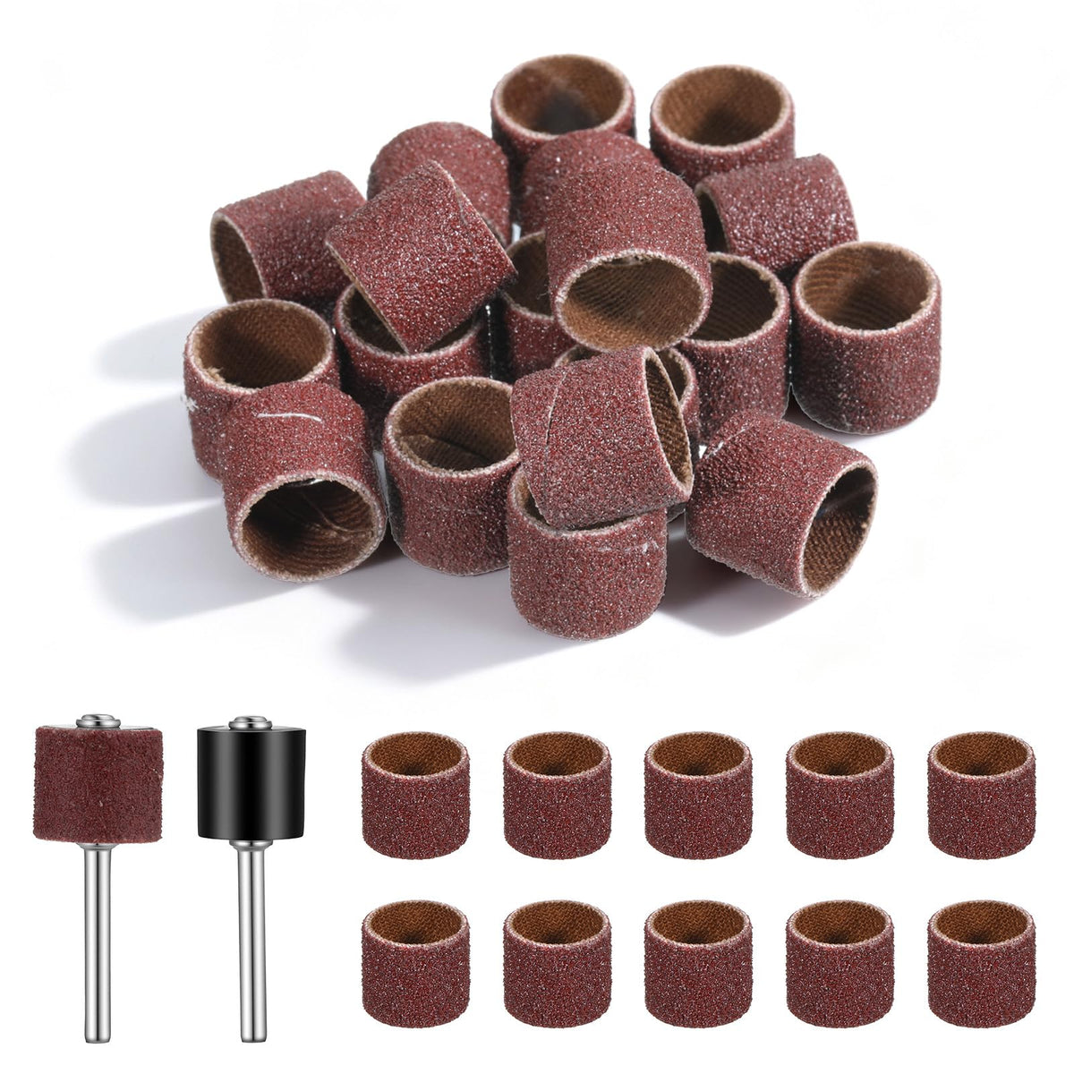 22Pcs Dog Nail Grinder Sanding Bands and Drums Replacement Kit K8095