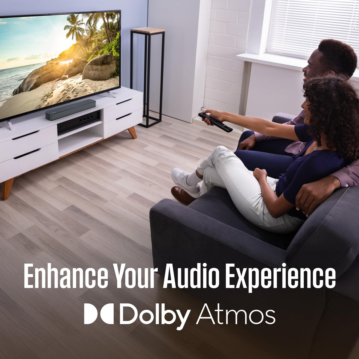 55 Inch 4K TV and 2.0 Channel Soundbar M264