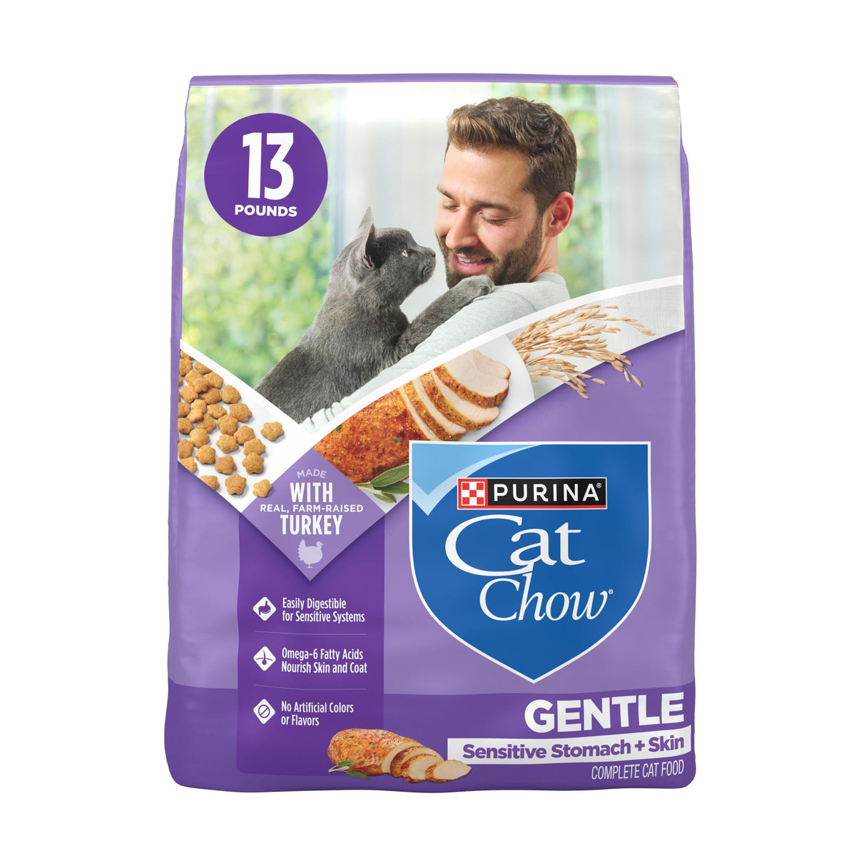 Sensitive Stomach & Skin Dry Cat Food 13 lb Bag I379706