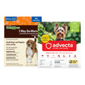 7 Way DeWormer for Small Dogs 6-25 lbs (6 Count) + Flea and Tick Prevention for Small Dogs 4-10 lbs (4 Count) Bundle R573