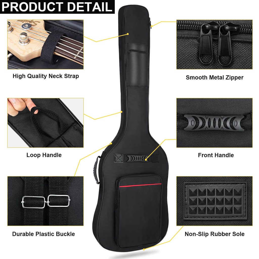 7mm Padding Waterproof Electric Bass Guitar Bag F177