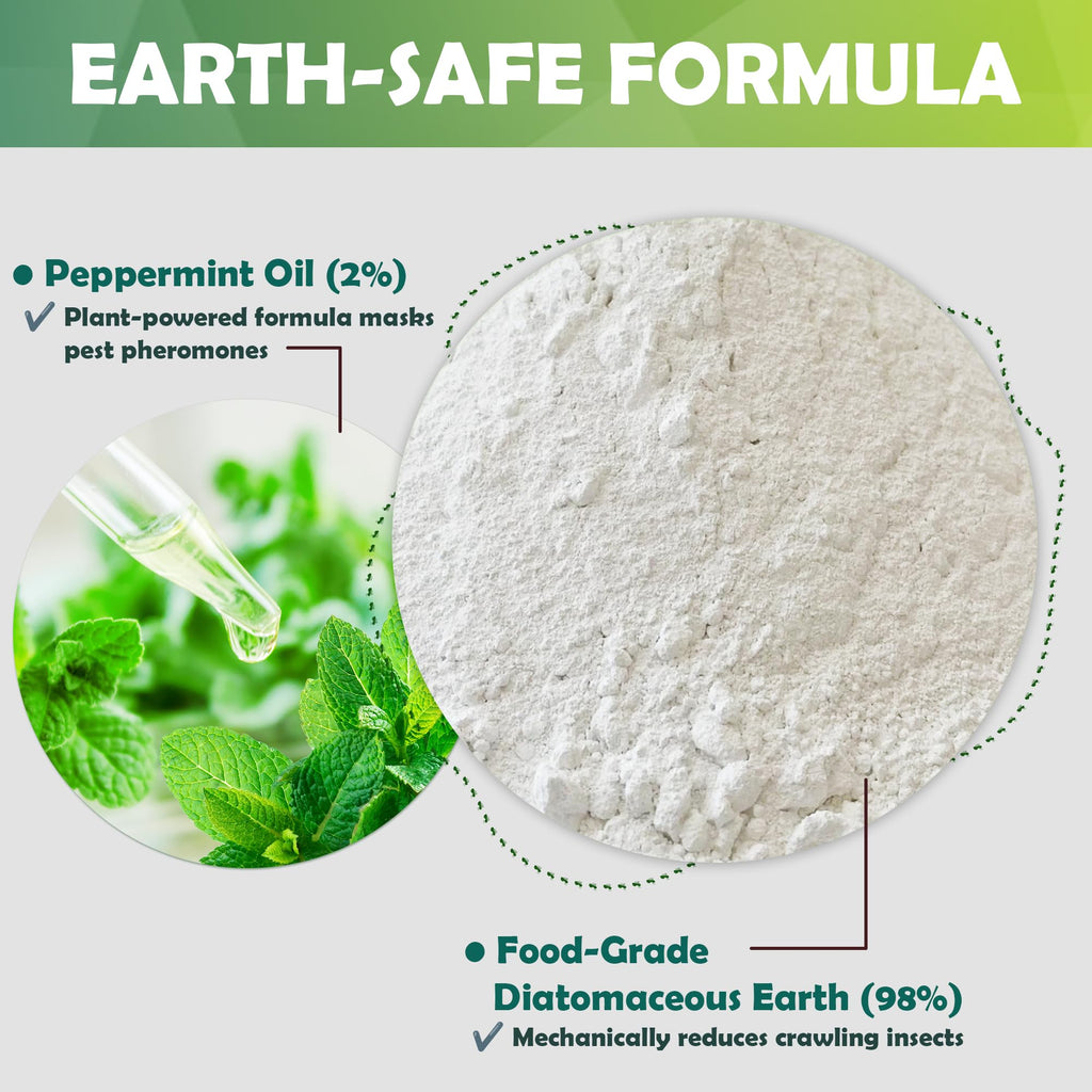 Food Grade Diatomaceous Earth Powder with Peppermint 1 lb K544