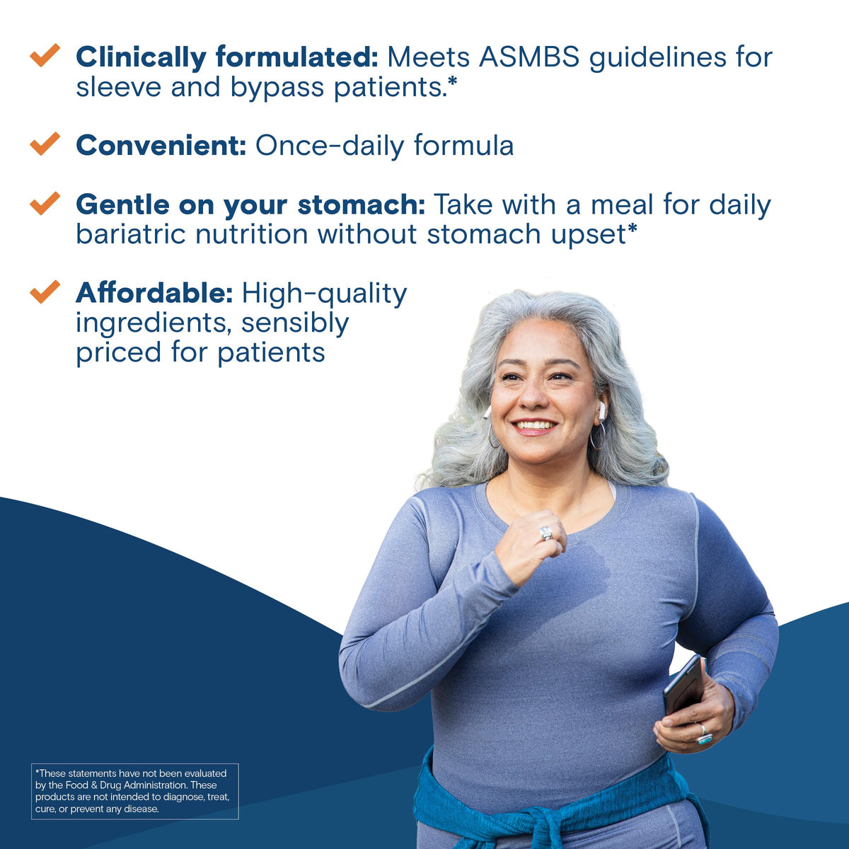Women's Bariatric Vitamin with Iron, 30 Capsules Q72765
