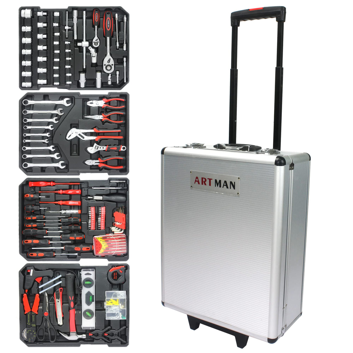 White Rolling Tool Box Set N57876