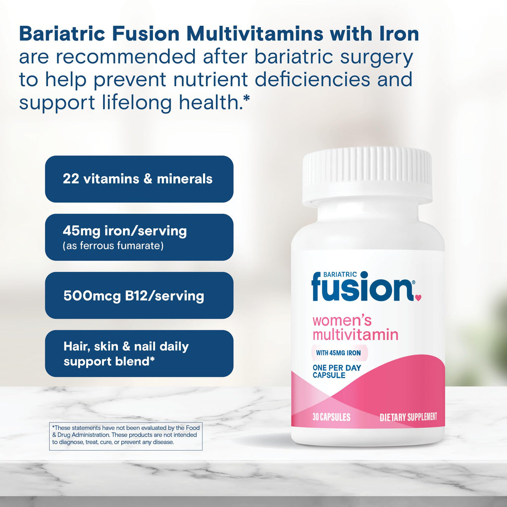 Women's Bariatric Vitamin with Iron, 30 Capsules Q72765