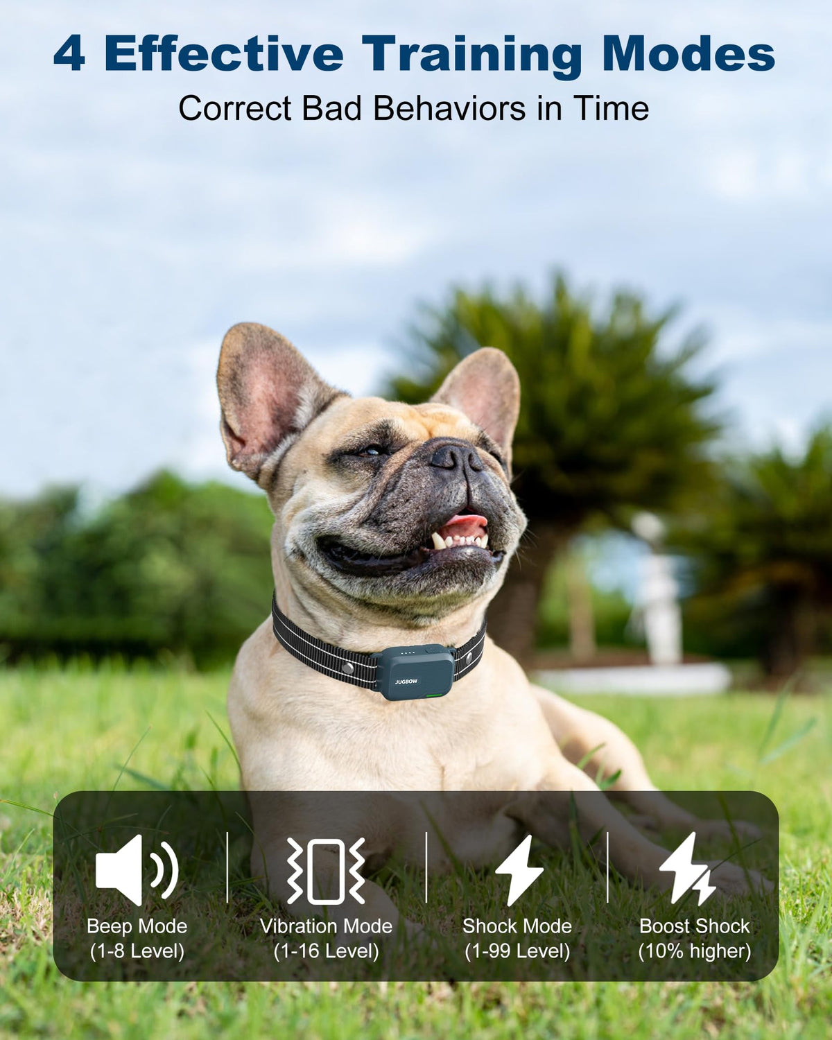 4500FT IPX8 Waterproof Rechargeable Dog Training Collar with Remote H82798