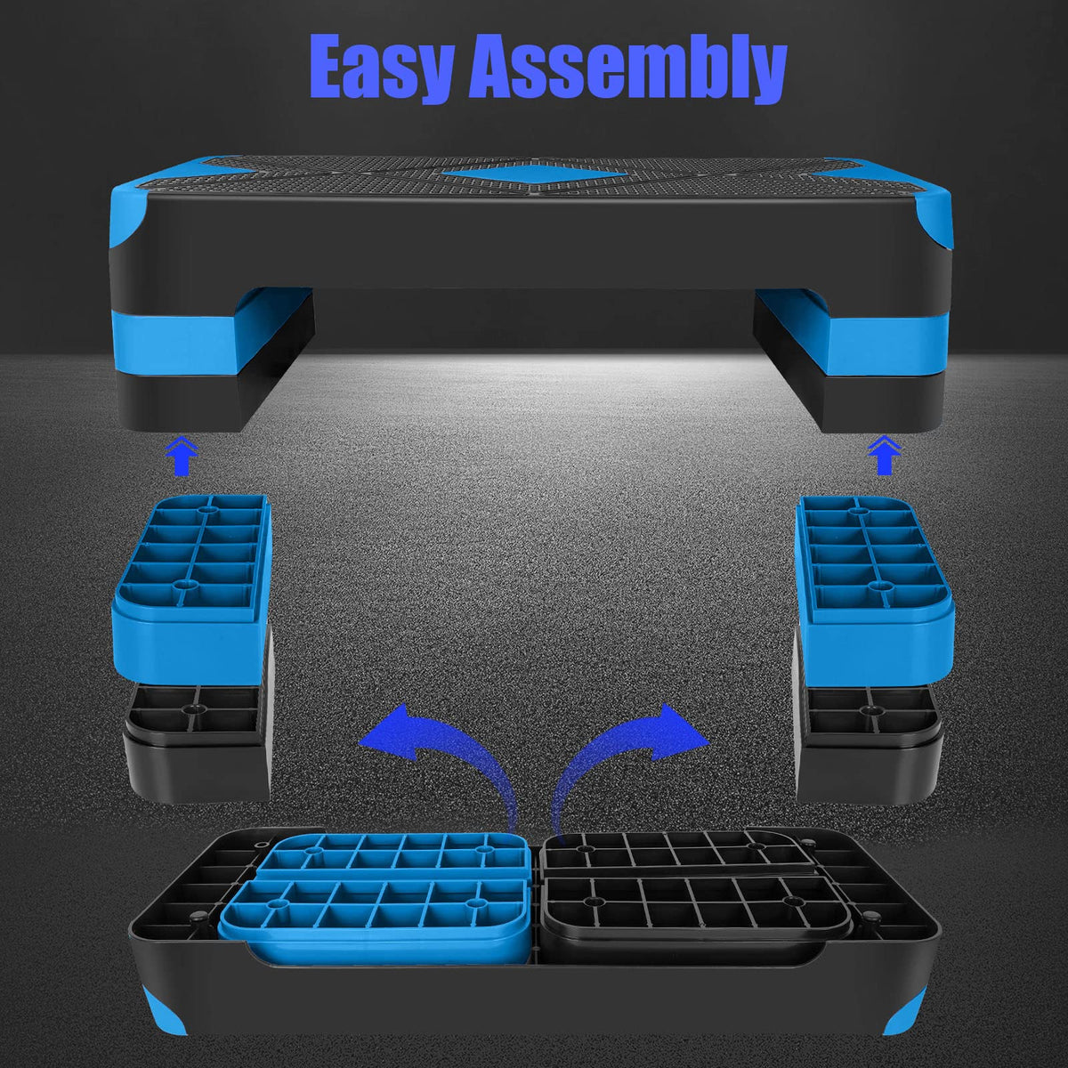Adjustable Aerobic Stepper Fitness Step Platform X80571