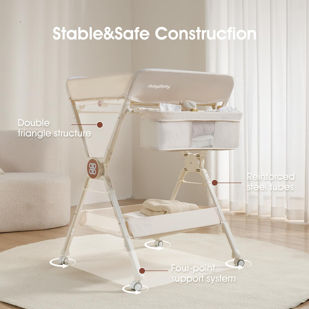 Portable Foldable Baby Changing Table on Wheels I131