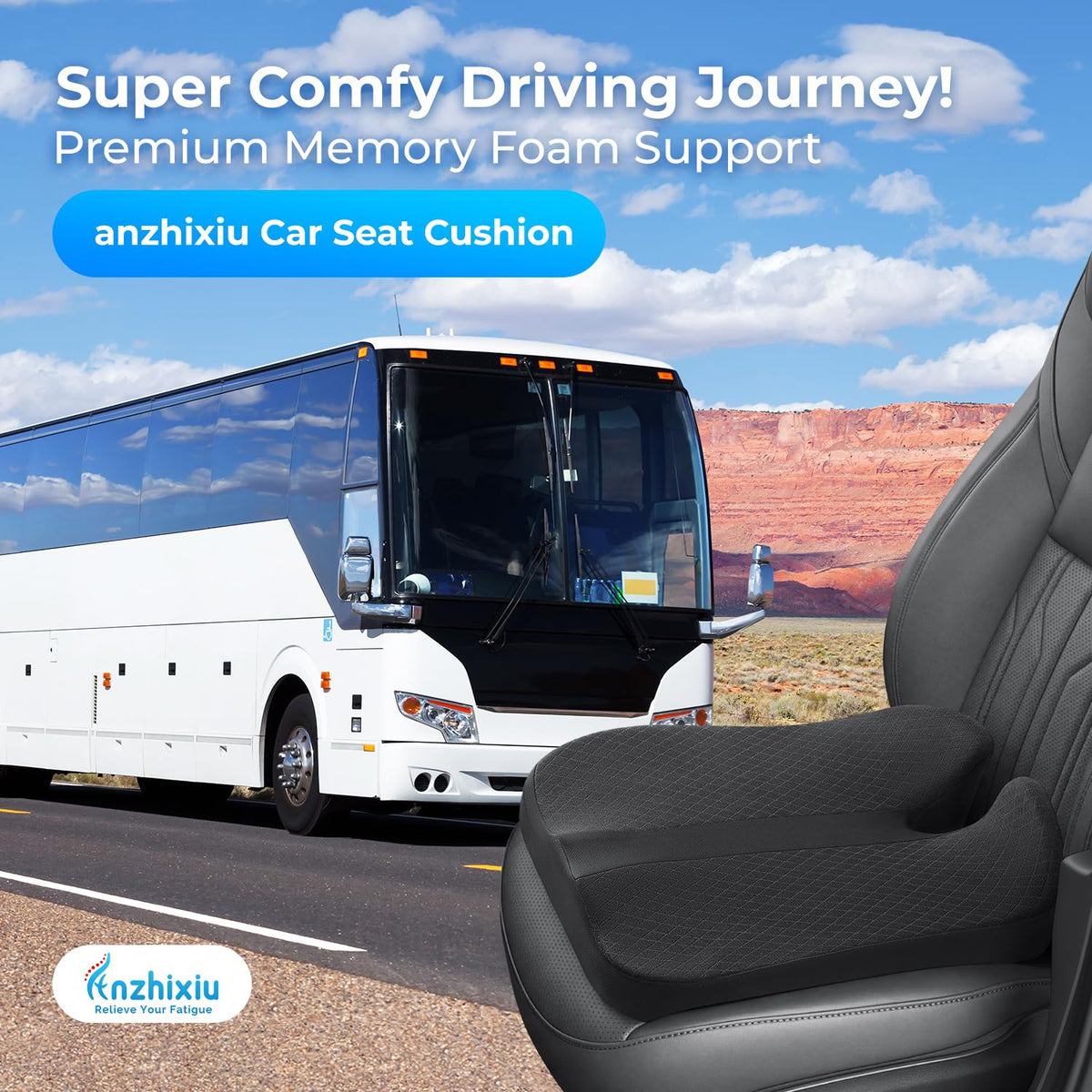 Elevated Car Seat Cushion E8327