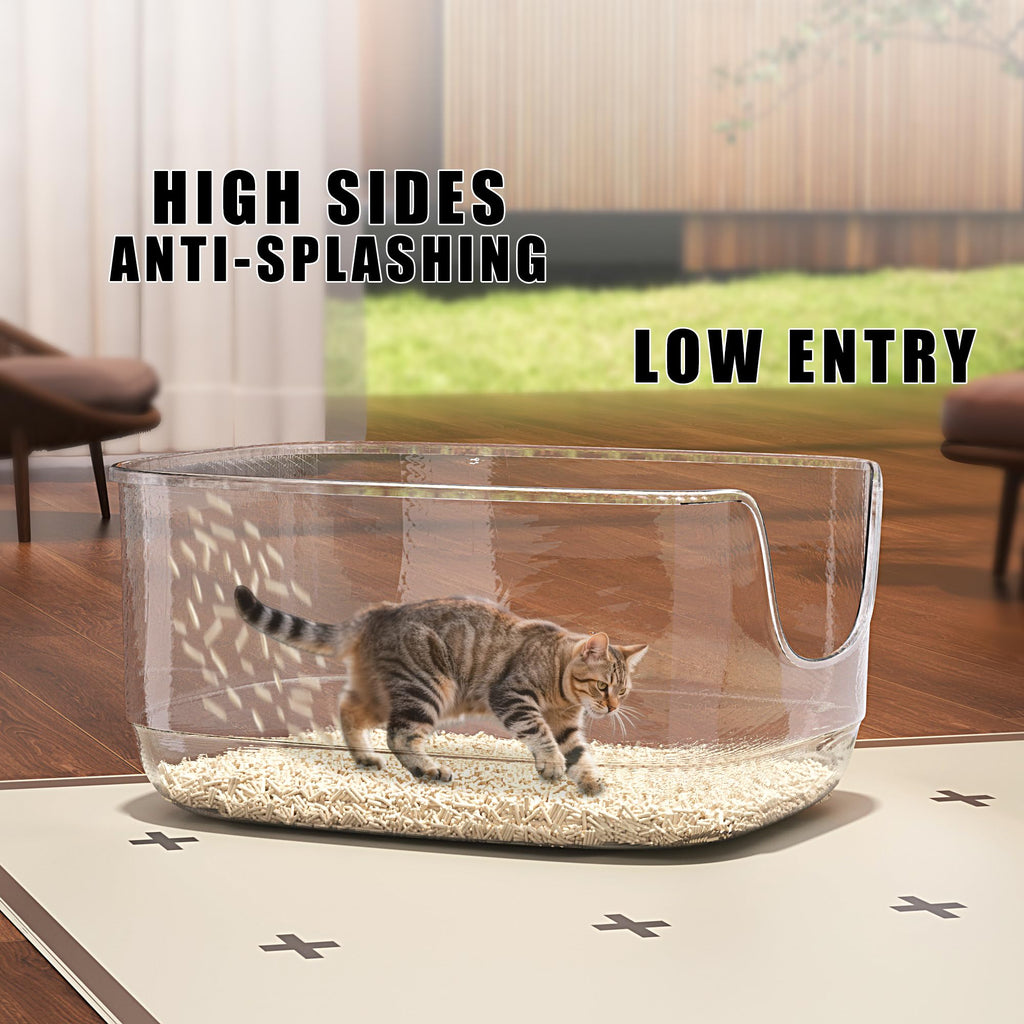 Large High Sided Anti-Splashing Cat Litter Box D246